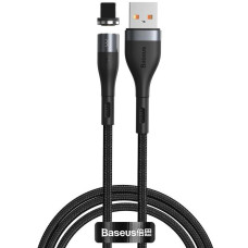 Кабель Baseus Zinc Magnetic Safe Fast Charging Data Cable USB до IP 2,4 А 1 м сірий+чорний