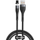 Кабель Baseus Zinc Magnetic Safe Fast Charging Data Cable USB до IP 2,4 А 1 м сірий+чорний