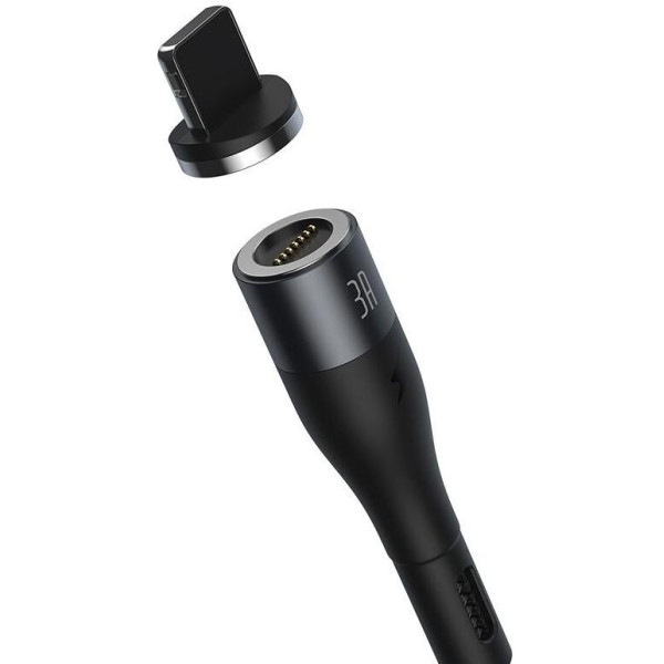 Кабель Baseus Zinc Magnetic Safe Fast Charging Data Cable USB до IP 2,4 А 1 м сірий+чорний