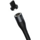 Кабель Baseus Zinc Magnetic Safe Fast Charging Data Cable USB до IP 2,4 А 1 м сірий+чорний