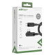 Кабель ACEFAST C5-03 Type-C до Type-C 5A, 100W, 2 м, нейлон, цинкові роз'єми, чорний