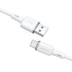 Кабель ACEFAST C2-04 USB to Type-C 3A, 1.2m, silicone, zinc connectors, White