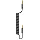 Аудио-кабель Usams US-SJ256 Spring Audio Cable 1.2m Black