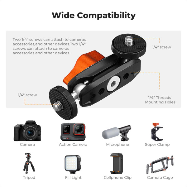 Шарнирный кронштейн K&F Concept Magic Arm 1/4"-20 MS-48 (KF31.137)