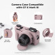 Силіконовий захисний чохол K&F Concept для Canon G7 X Mark III — із захисним склом для екрана, протиударний, фіолетовий (KF31.231)
