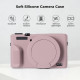 Силіконовий захисний чохол K&F Concept для Canon G7 X Mark III — із захисним склом для екрана, протиударний, фіолетовий (KF31.231)