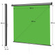 Фон ролет Visico RB-1820 Chroma Key Screen зелений (1,8x2м)