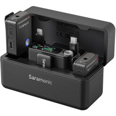 Цифровая беспроводная система петличных микрофонов Saramonic Ultra для двух человек с таймкодом для камер и мобильных устройств
