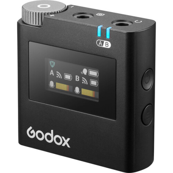 Беспроводная микрофонная система для 2 человек для камер и смартфонов Godox Virso M2 (2,4 ГГц)