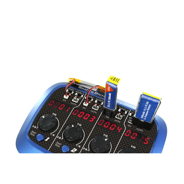 Зарядное устройство SkyRC Quattro Micro с/БП кватро для 1S Li-Pol аккумуляторов (SK-100079)