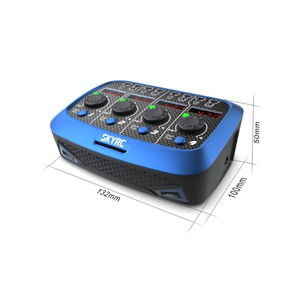 Зарядное устройство SkyRC Quattro Micro с/БП кватро для 1S Li-Pol аккумуляторов (SK-100079)