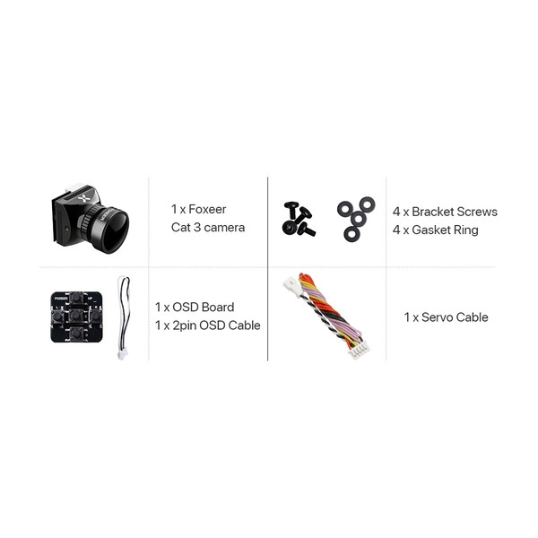 Камера FPV Foxeer Night Cat 3 Micro 1/3" 1200TVL M12 L2.1 (чорний)