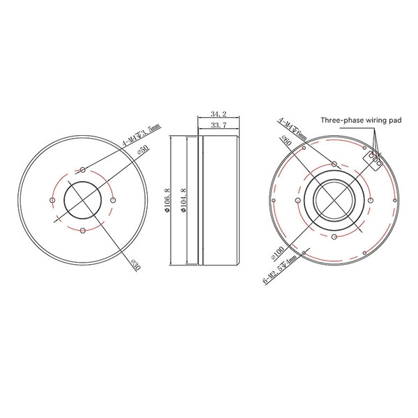 Мотор для підвісів T-Motor GL100 KV10
