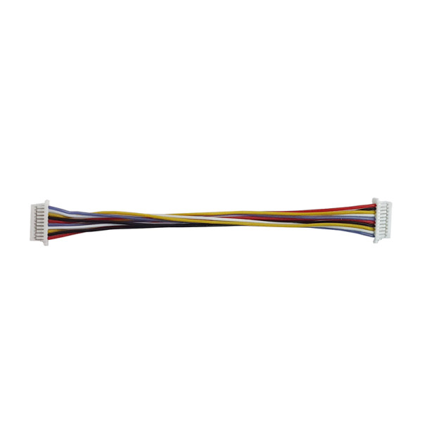 50 шт - Кабель силиконовый Micro JST SH1.0 F 10pin - Micro JST SH1.0 F 10pin 32AWG развернутый (100 мм)