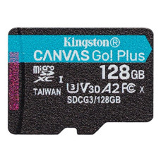 Карта пам'яті microSDXC (UHS-1 U3) Kingston Canvas Go Plus 128Gb class 10 A2 V30 (R170MB/s, W90MB/s)