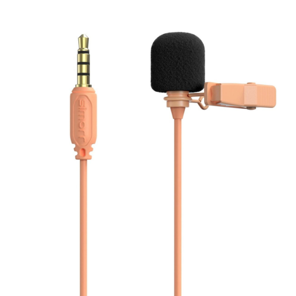 Петличний мікрофон Simorr Wave L1 3.5mm Lavalier Microphone (Cantaloupe)
