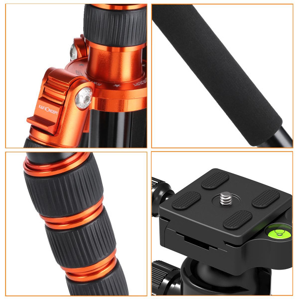 Алюминиевый штатив с моноподом K&F Concept KF-TM2534 ORANGE (KF09.026)