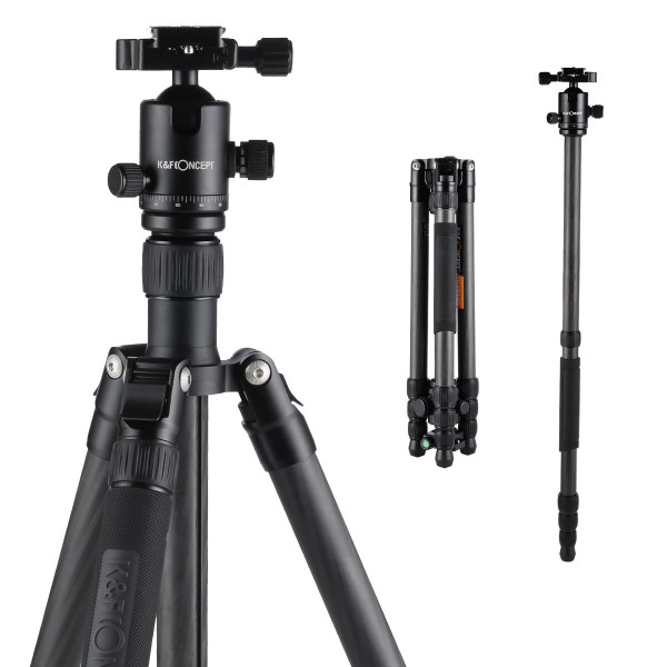Карбоновый штатив с моноподом K&F Concept TC2834C (KF09.036)