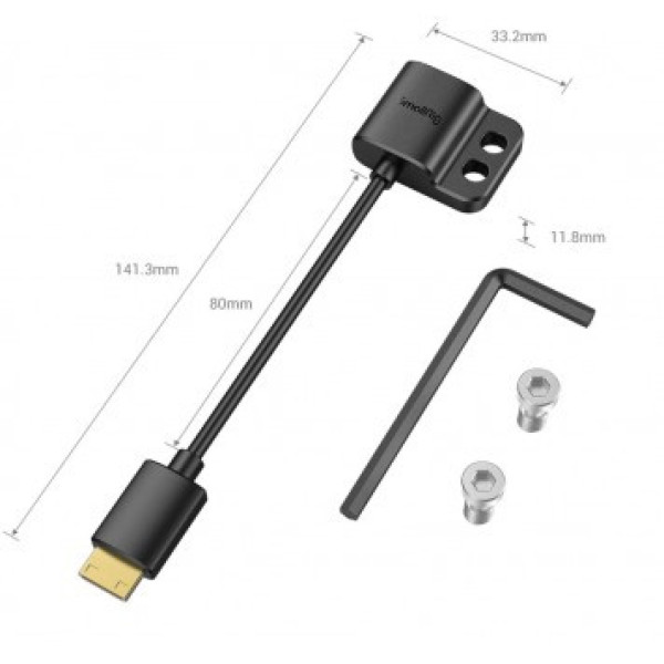 Кабель, адаптер SmallRig Ultra Slim 4K HDMI Adapter Cable (C to A) 3020