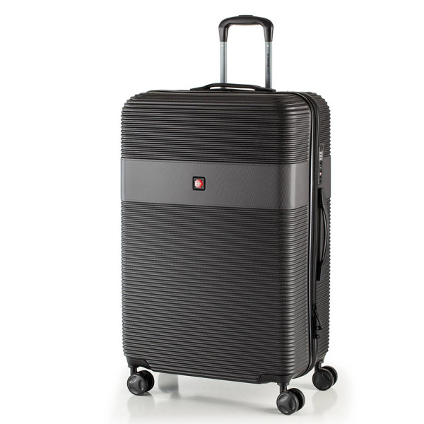 Чемодан Swissbrand Cairo (M) Чорний (SWB_LHCAI001M)