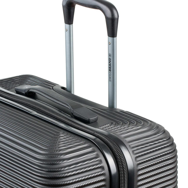 Чемодан Swissbrand Cairo (M) Чорний (SWB_LHCAI001M)