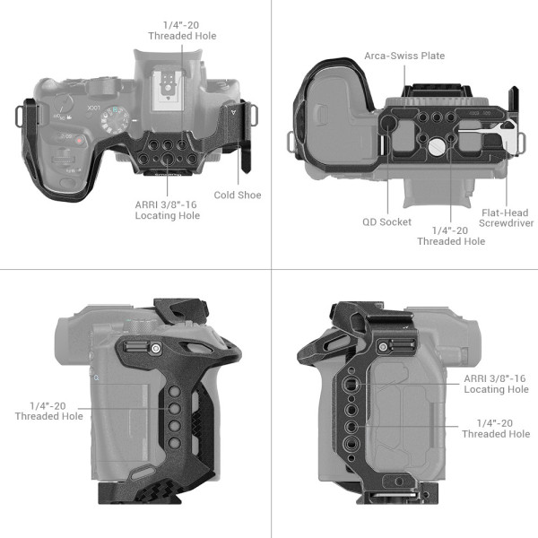 Клетка для камеры SmallRig “Black Mamba” Cage for Canon EOS R7