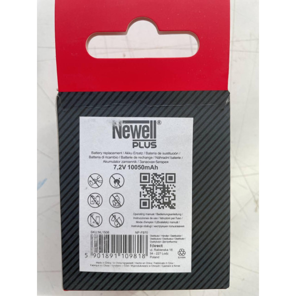 Акумулятор Newell Battery Plus NP-F960 // NP-F970 10500 mAh (NL1506)
