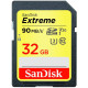Карта пам'яті SDHC (UHS-1 U3) SanDisk Extreme 32 ГБ класу 10 (90 МБ/с, 600x) пакет з двох шт.