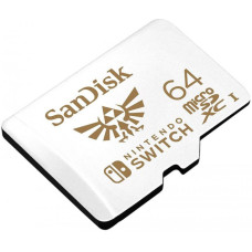 Карта пам'яті microSDXC (UHS-1) SanDisk для Nintendo Switch 64 ГБ класу 10 (R100Mb/s, W90Mb/s)