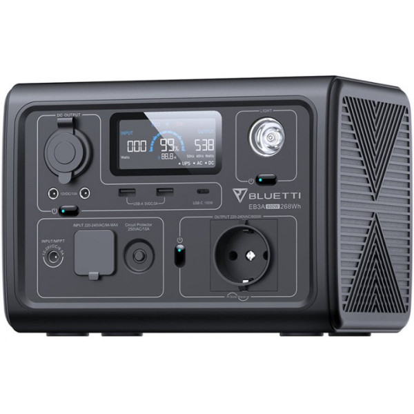 Зарядная станция Bluetti EB3A 268Wh/600W (PB930784)