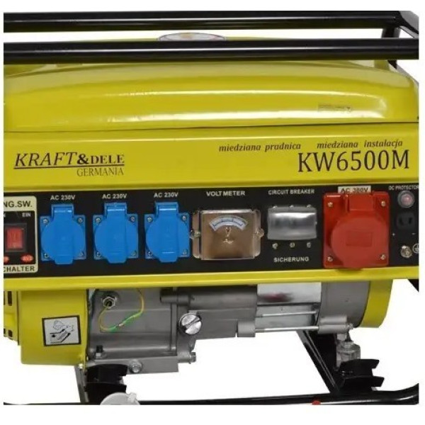Генератор Kraft&Dele KD106 KW6500M 2.8 kVA 12/230/380V Бензин