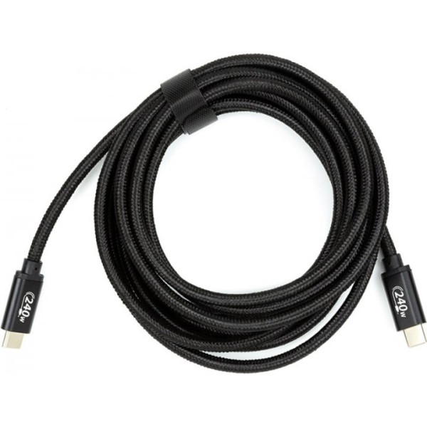 Кабель San Guan USB Type-C - USB Type-C PD 240W 3 м Чорний (CA914128)