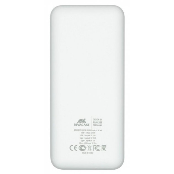 Повербанк RIVACASE Rivapower VA2081 20000mAh чорний (PB931071)