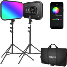 Комплект из 2 профессиональных LED панелей Neewer RGB168 18.3" с регулировкой яркости и цветовой температуры (RGB1682X)