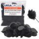 Меховые ветрозащитные кружки для петличного микрофона URSA Straps Fur Circles, 100 шт., черные (U-FC-100-BLK)