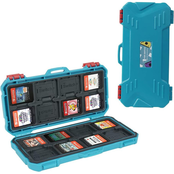 Защитный противоударный чехол Lynca KH15S для игровых карт Nintendo Switch и NS NX Hard Shell (голубой)