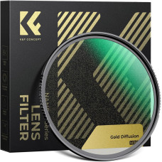 Светофильтр K&F Concept Gold Diffusion 1/4 82 мм Nano-Xcel для кинематографического теплого свечения (KF01.3223V2)