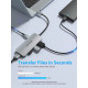 USB-хаб Vention USB-C to HDMI/USB 3.0x3/SD/TF/PD Docking Station Gray 0.15M Aluminum Alloy Type
