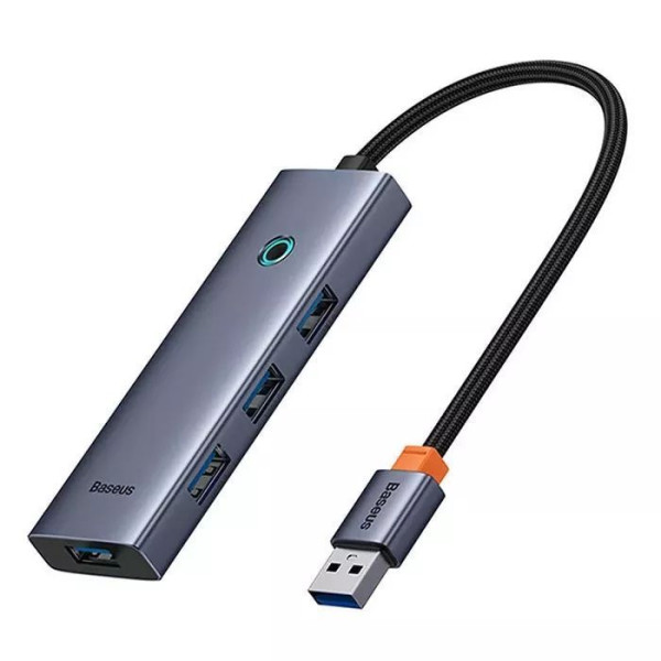 USB-хаб Baseus UltraJoy Серія 4-портовий Space Grey (USBA на USB 3.0 × 4)