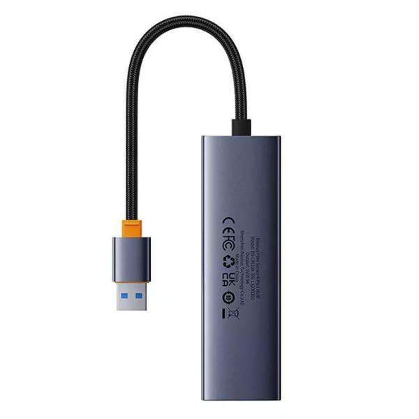 USB-хаб Baseus UltraJoy Серія 4-портовий Space Grey (USBA на USB 3.0 × 4)