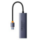 USB-хаб Baseus UltraJoy Серія 4-портовий Space Grey (USBA на USB 3.0 × 4)