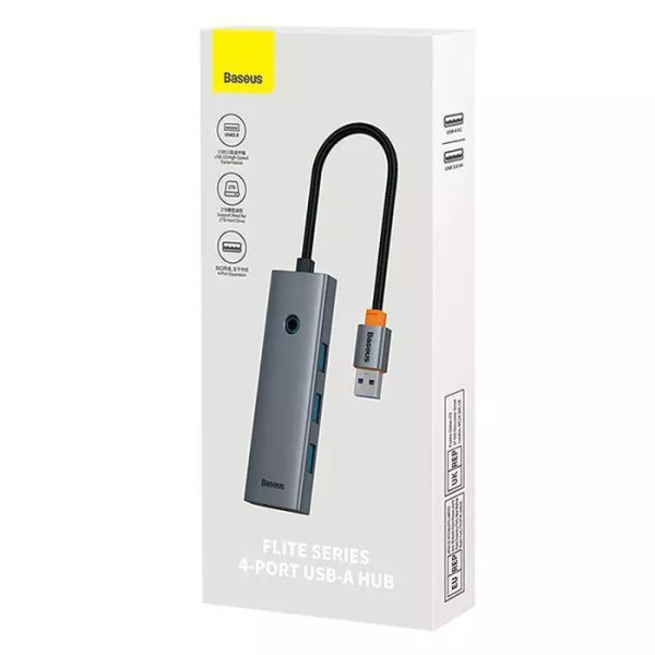 USB-хаб Baseus UltraJoy Серія 4-портовий Space Grey (USBA на USB 3.0 × 4)