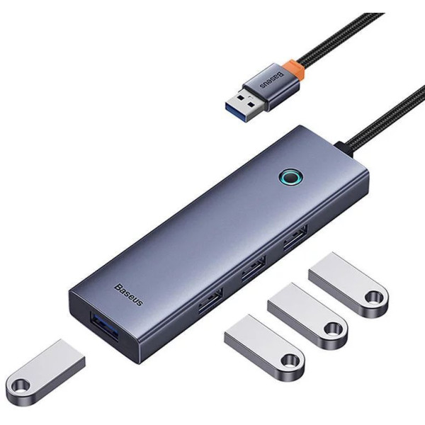 USB-хаб Baseus UltraJoy Серія 4-портовий Space Grey (USBA на USB 3.0 × 4)