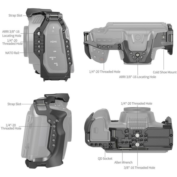 Клетка для камеры SmallRig Cage для Blackmagic Design Cinema Camera 6K