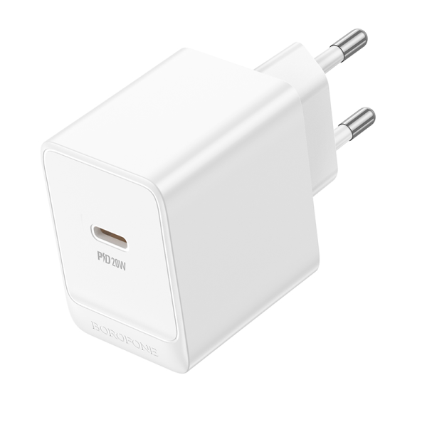 Сетевое зарядное устройство BOROFONE BAS13A Erudite single port PD20W charger (EU) White