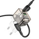 Сетевое зарядное устройство с кабелем BOROFONE BA80A Scenery PD20W+QC3.0 charger set (Type-C to Type-C) Transparent Black