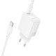 Сетевое зарядное устройство с кабелем BOROFONE BN26 Fuente single-port PD20W charger set (C to C) (EU) White