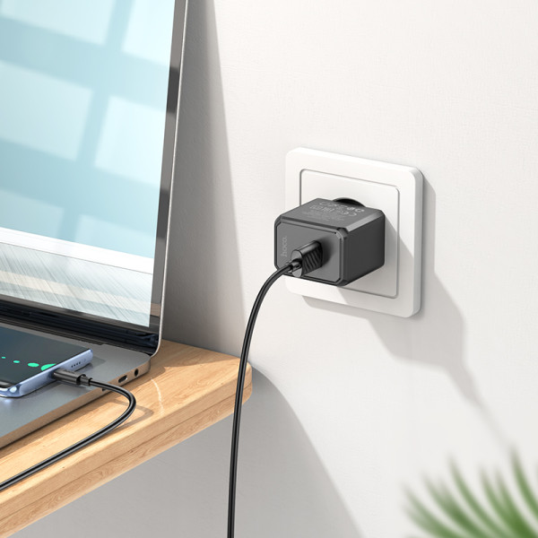 Сетевое зарядное устройство с кабелем HOCO CS11A Ocean single port charger set (Type-C) Black