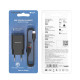 Сетевое зарядное устройство с кабелем BOROFONE BA20A Sharp single port charger set (Micro) 10.5W Black