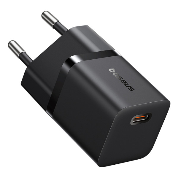 Мережевий зарядний пристрій Baseus GaN5 Fast Charger (міні) 1C 25W ЄС кластер чорний